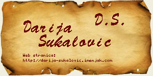 Darija Šukalović vizit kartica